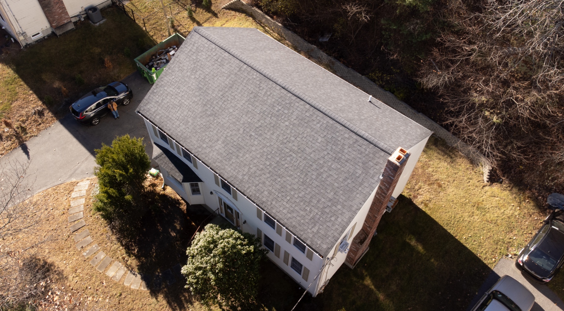 Colonial home roof replacement